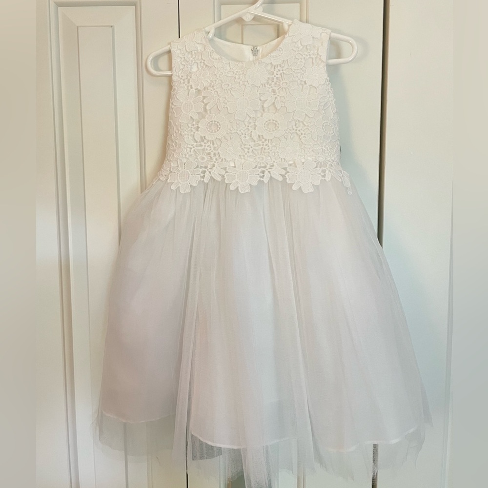 Toddler tulle and floral dress
